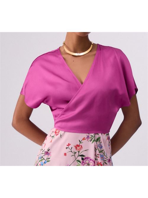 Top incrociato in raso Liu Jo | CA6306T522A.P9632